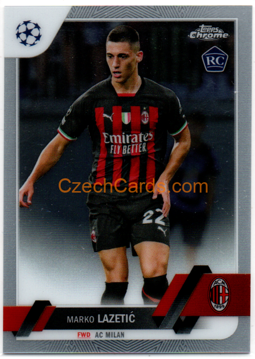 Marko Lazetic 2022/23 Topps Chrome Club Competitions #185 RC