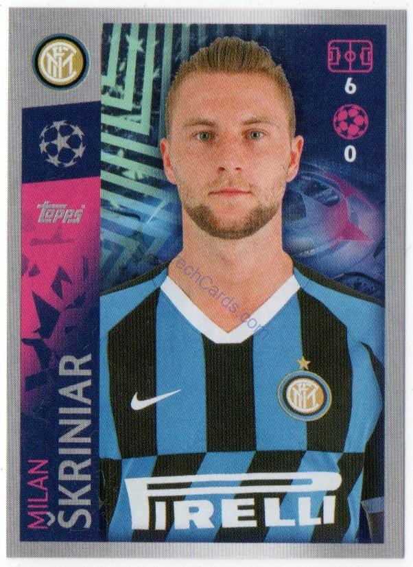 Milan Skriniar 2019/20 Topps sticker #199