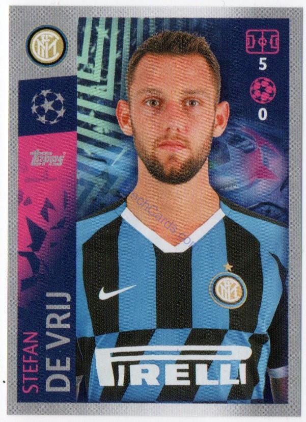Stefan de Vrij 2019/20 Topps sticker #201