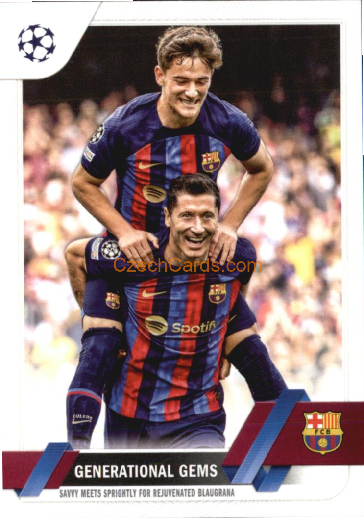 Lewandowski - Gavi 2022/23 Topps Club Competitions #54 RC