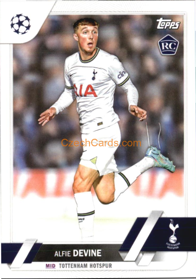 Alfie Devine 2022/23 Topps Club Competitions #129 RC
