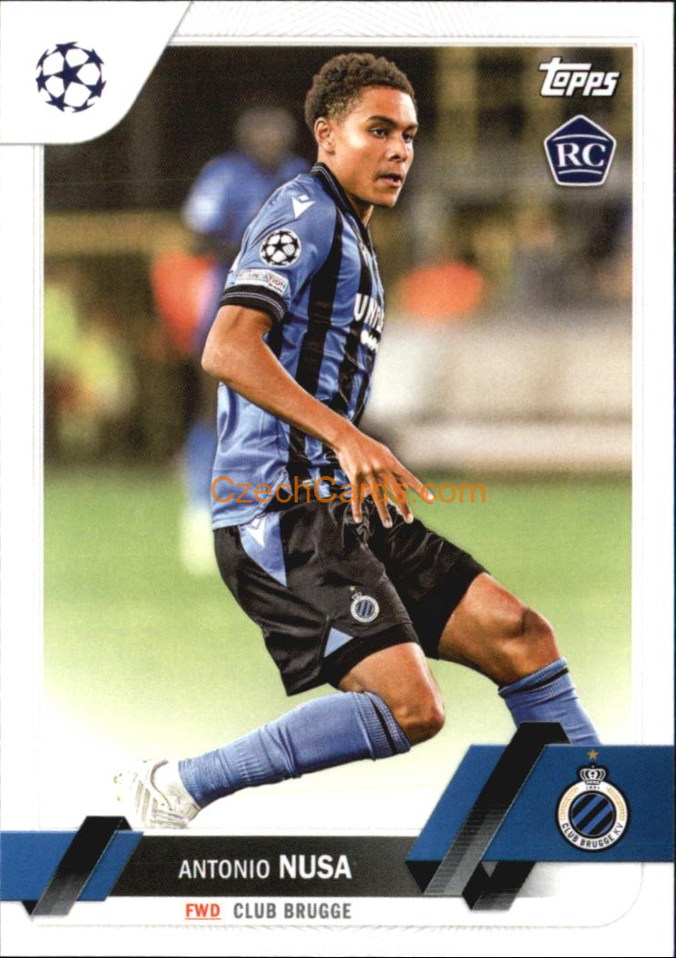 Antonio Nusa 2022/23 Topps Club Competitions #140 RC