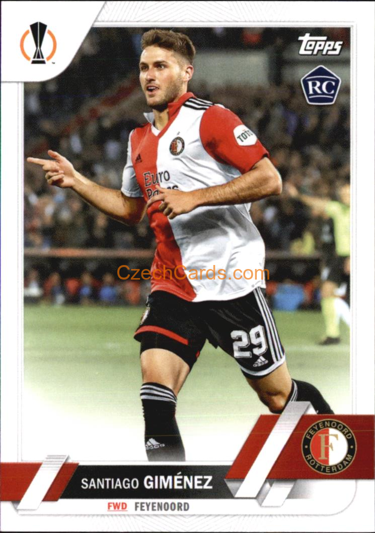 Santiago Gimenez 2022/23 Topps Club Competitions #153 RC