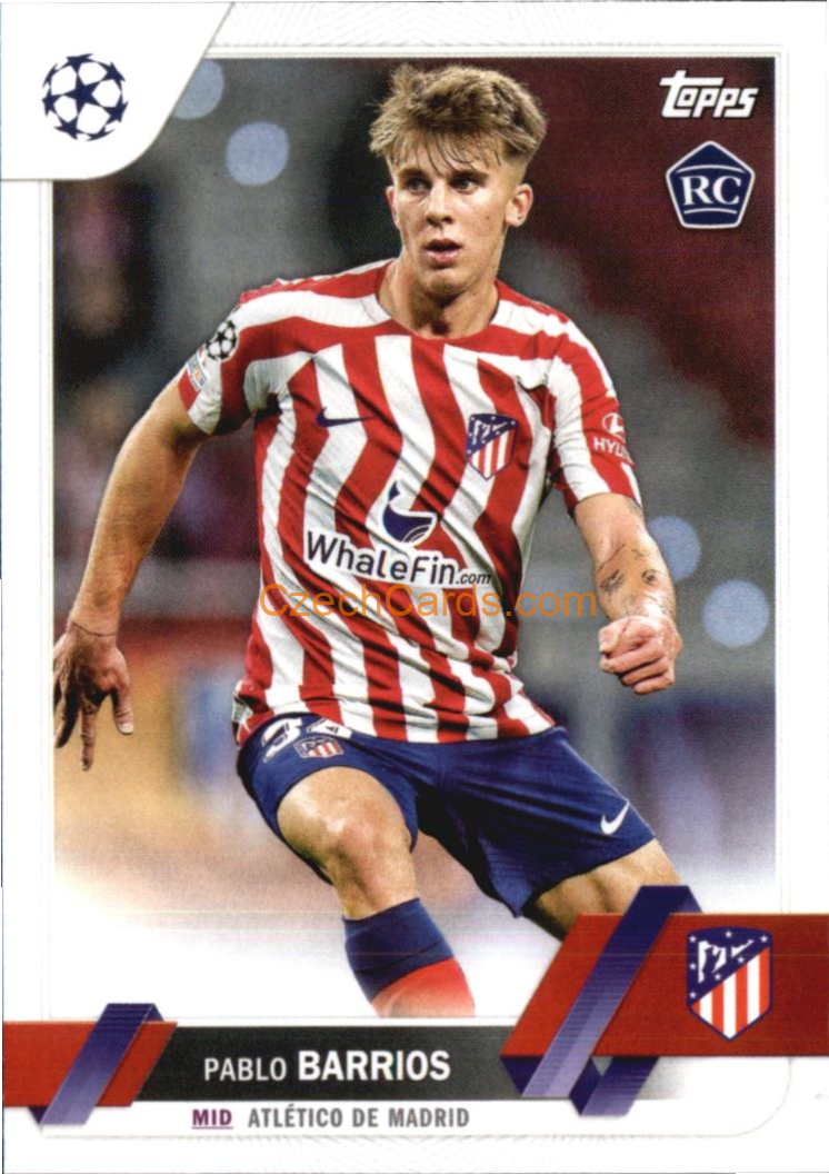 Pablo Barrios 2022/23 Topps Club Competitions #157 RC