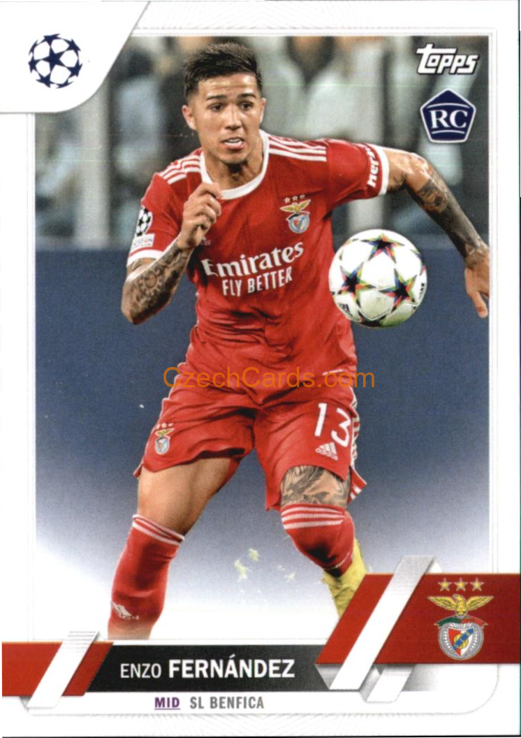 Enzo Fernandez 2022/23 Topps Club Competitions #158 RC