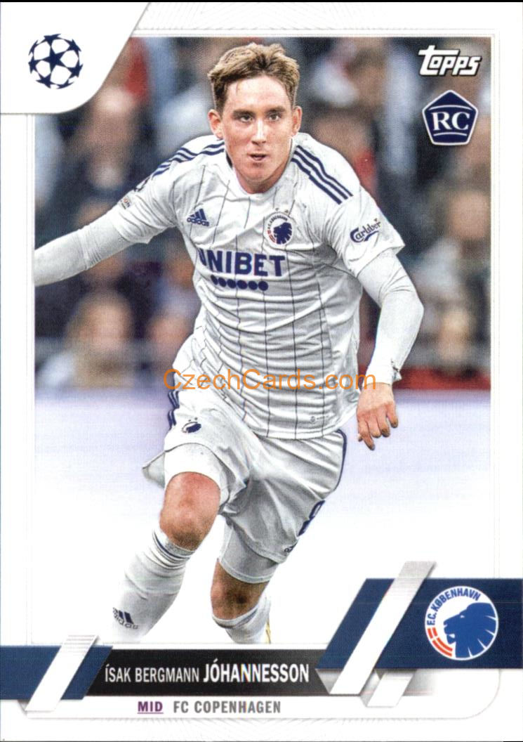 Isak Bergmann Johannesson 2022/23 Topps Club Competitions #189 RC