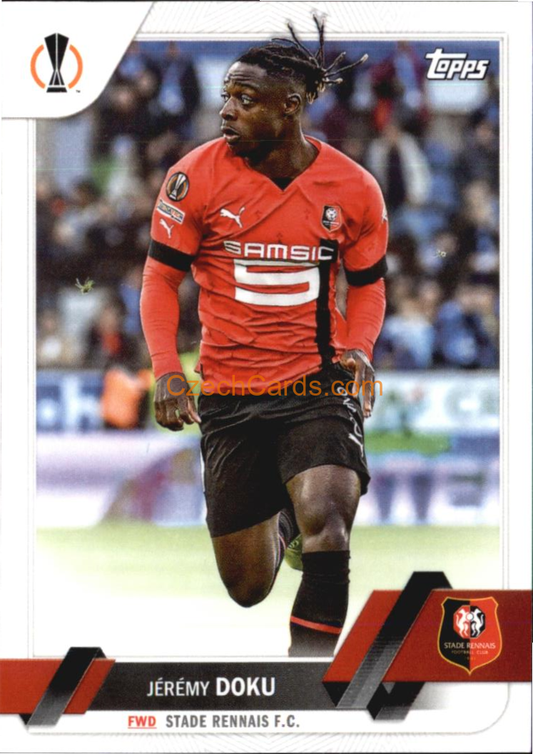 Jeremy Doku 2022/23 Topps Club Competitions #198