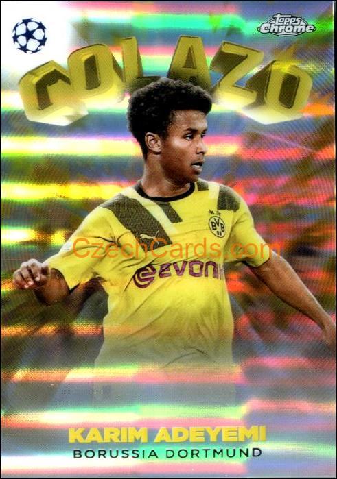 Karim Adeyemi 2022/23 Topps Chrome Club Competitions Golazo #G-4