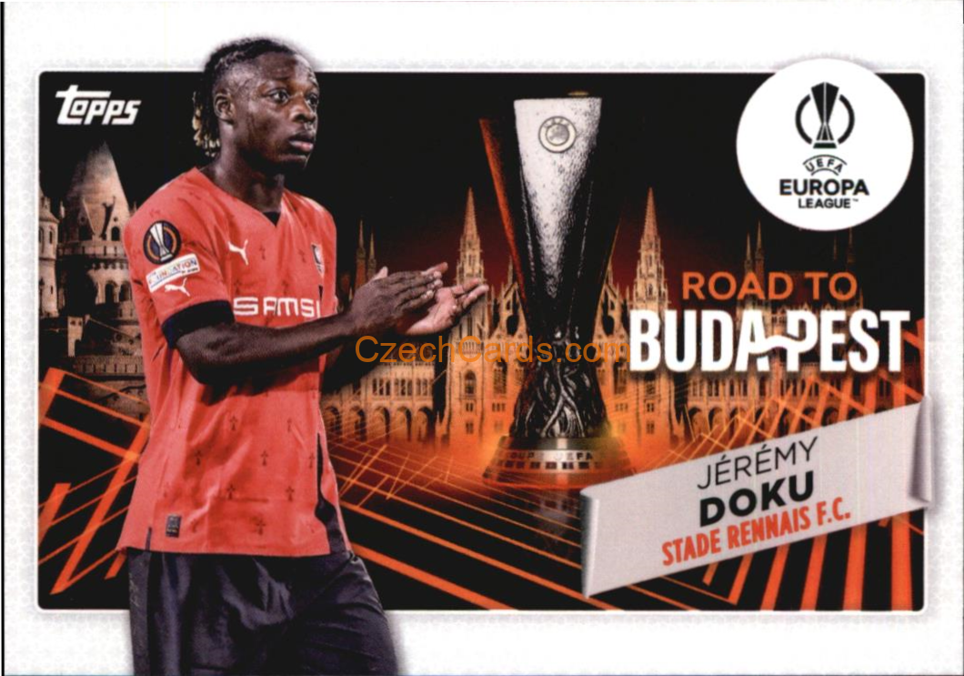 Jérémy Doku 2022/23 Topps Club Competitions Road To... #RF-12