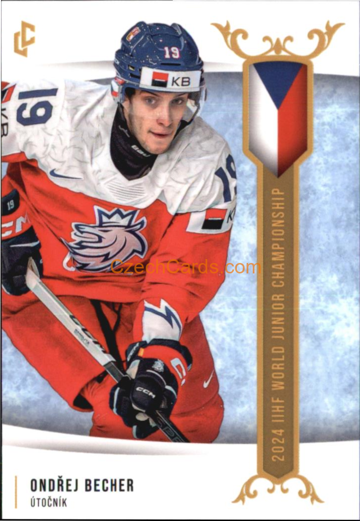 Ondřej Becher 2024 Legendary Cards Road to Prague #U20-15
