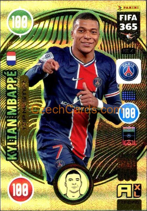 Kylian Mbappé 2021 FIFA 365 Adrenalyn Top Master #UE4