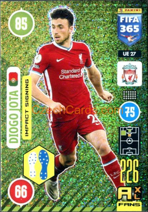 Diogo Jota 2021 FIFA 365 Adrenalyn Impact Signing #UE27