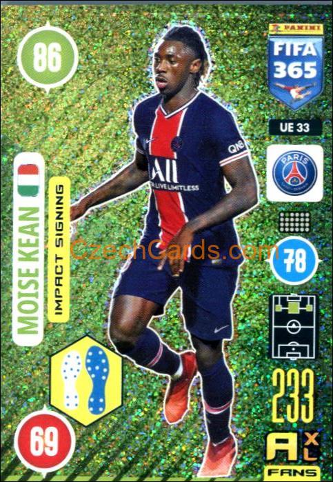 Moise Kean 2021 FIFA 365 Adrenalyn Impact Signing #UE33