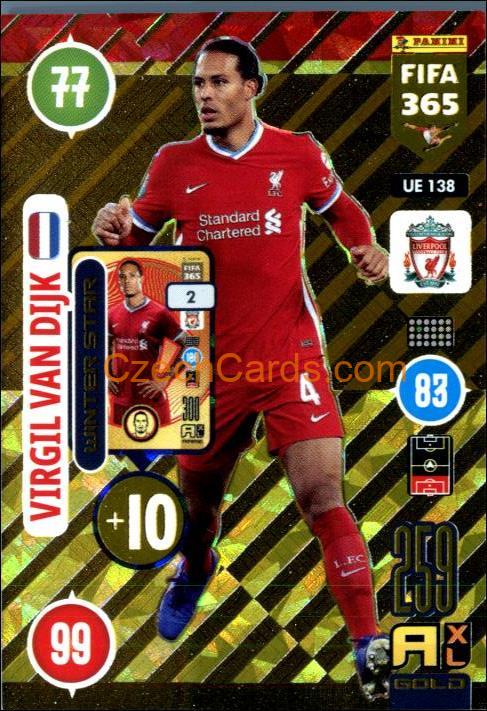 Virgil van Dijk 2021 FIFA 365 Adrenalyn Winter Star #UE138