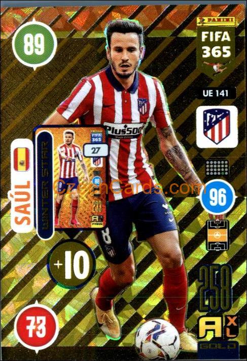 Saúl 2021 FIFA 365 Adrenalyn Winter Star #UE141