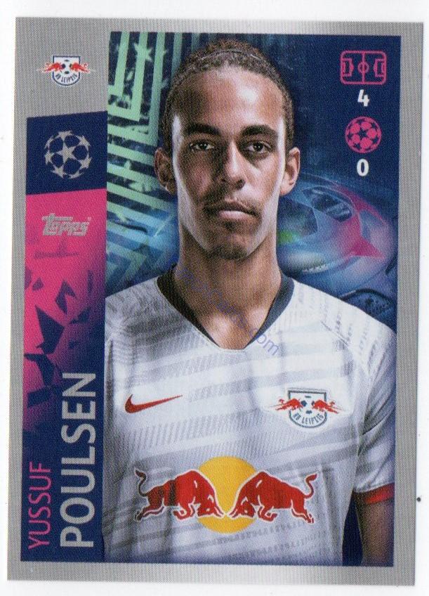 Yussuf Poulsen 2019/20 Topps sticker #247