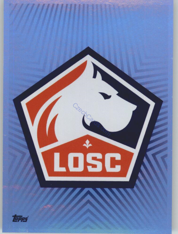 LOSC Lille Club Badge 2019/20 Topps sticker #251