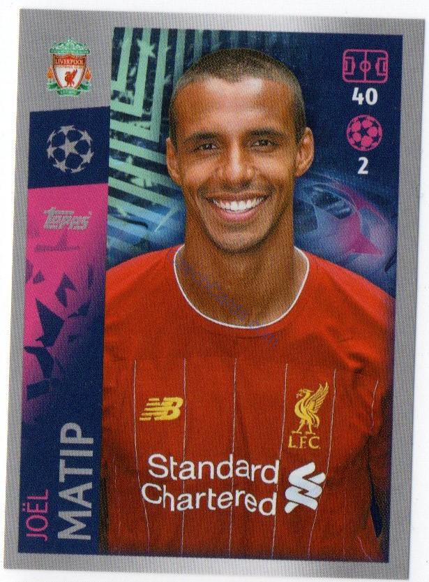 Joel Matip 2019/20 Topps sticker #275