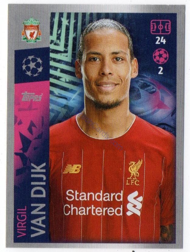 Virgil van Dijk 2019/20 Topps sticker #276