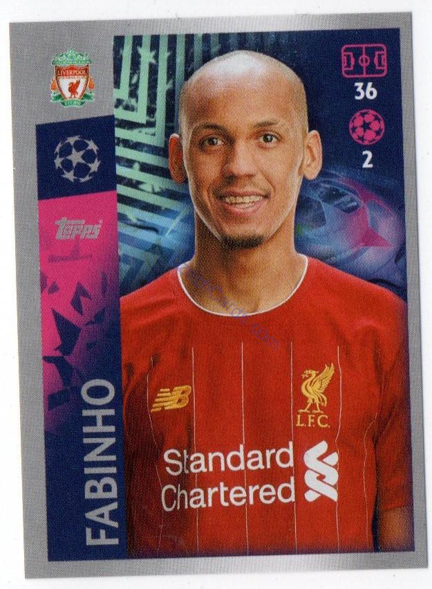 Fabinho 2019/20 Topps sticker #278