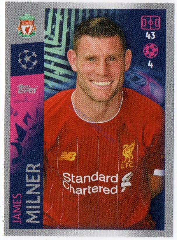 James Milner 2019/20 Topps sticker #280