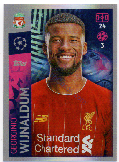 Georginio Wijnaldum 2019/20 Topps sticker #283
