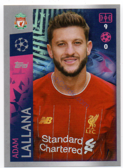 Adam Lallana 2019/20 Topps sticker #284
