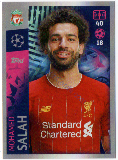 Mohamed Salah 2019/20 Topps sticker #286