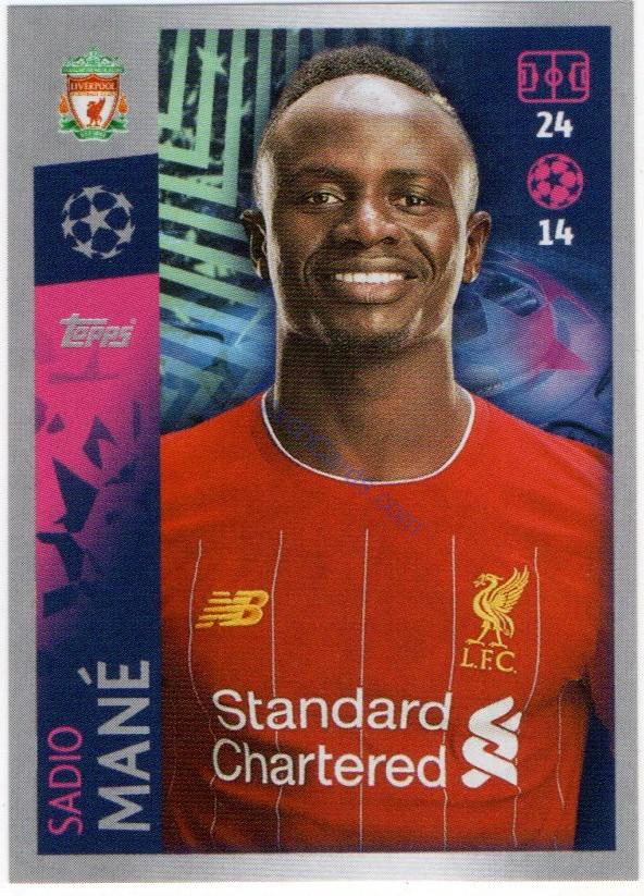 Sadio Mané 2019/20 Topps sticker #287
