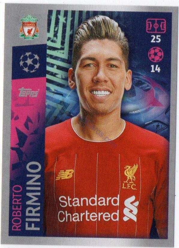 Roberto Firmino 2019/20 Topps sticker #288