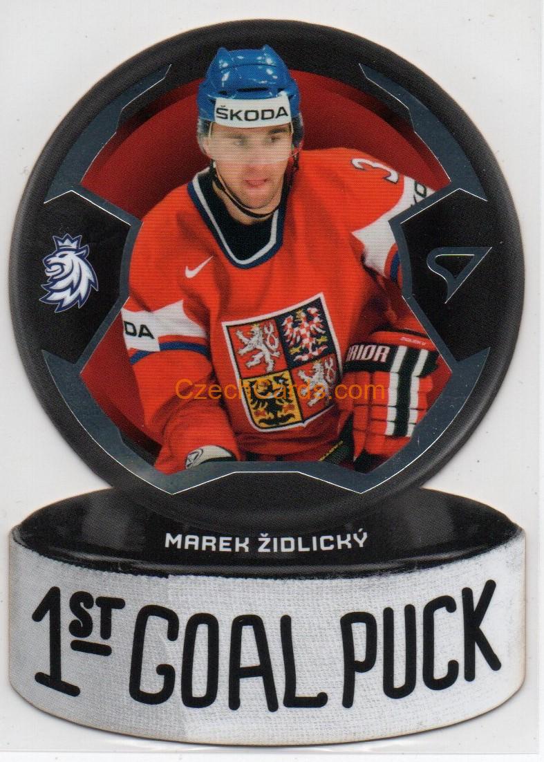 Marek Židlický 2024 Sportzoo Hokejové Česko 1st Goal Puck #GP-07