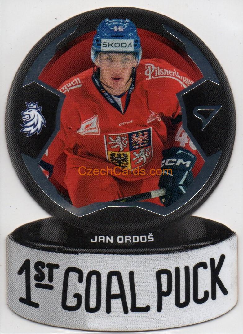 Jan Ordoš 2024 Sportzoo Hokejové Česko 1st Goal Puck #GP-12