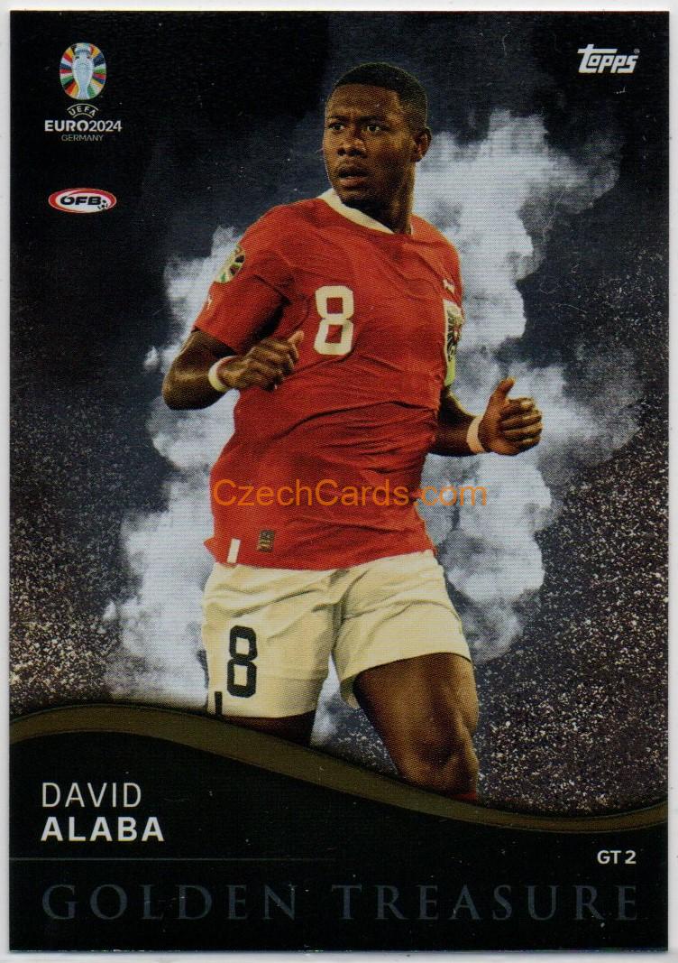 David Alaba 2024 EURO Match Attax Golden Treasure #GT2