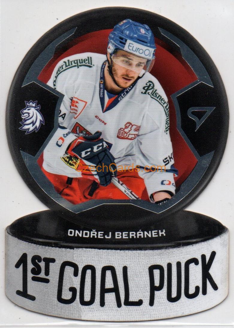 Ondřej Beránek 2024 Sportzoo Hokejové Česko 1st Goal Puck #GP-08