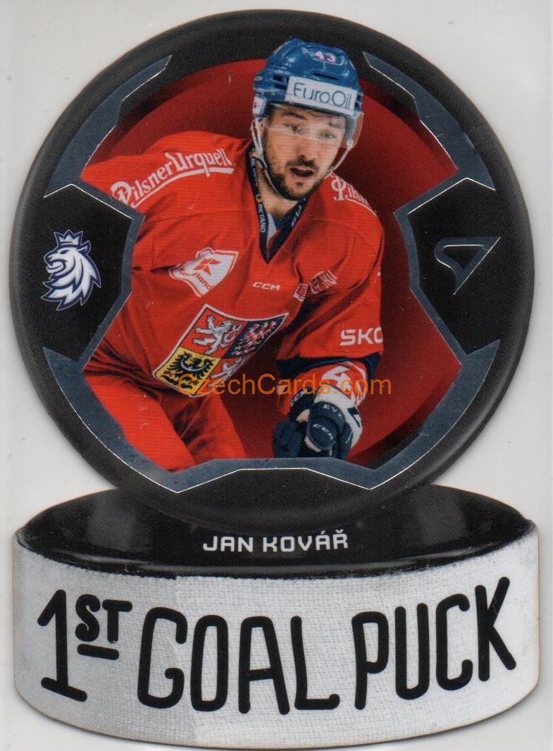 Jan Kovář 2024 Sportzoo Hokejové Česko 1st Goal Puck #GP-10