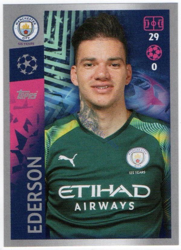 Ederson 2019/20 Topps sticker #330
