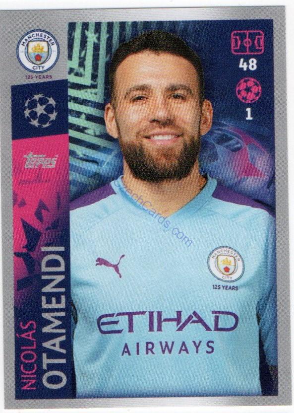 Nicolas Otamendi 2019/20 Topps sticker #333