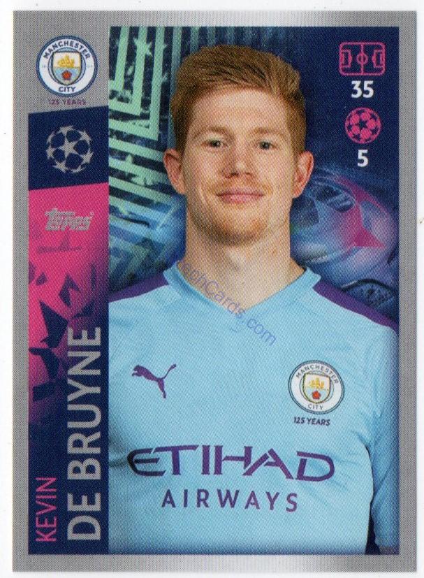 Kevin De Bruyne 2019/20 Topps sticker #340