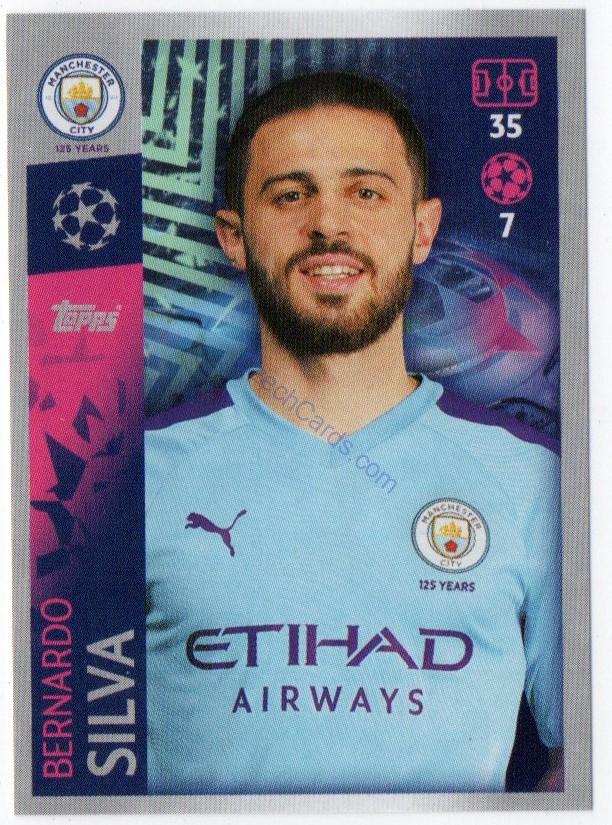 Bernardo Silva 2019/20 Topps sticker #341