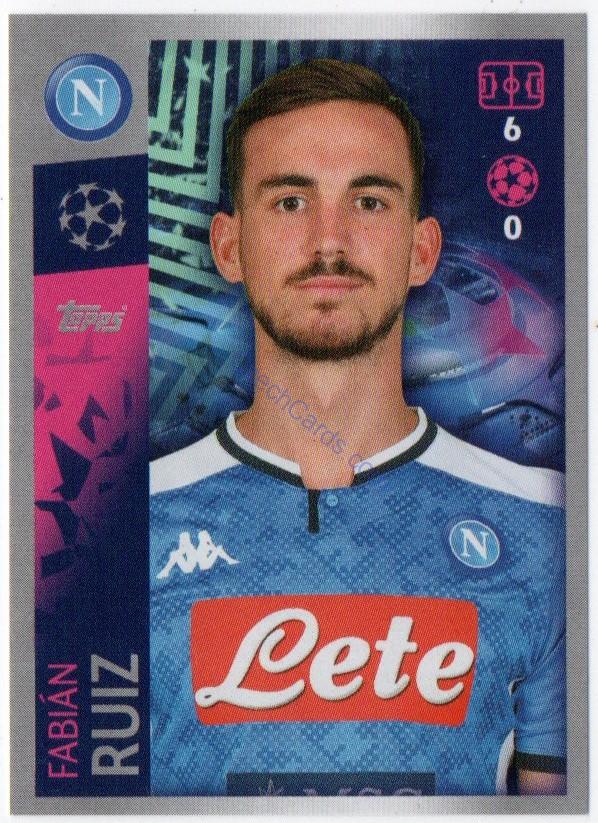 Fabián Ruiz 2019/20 Topps sticker #357