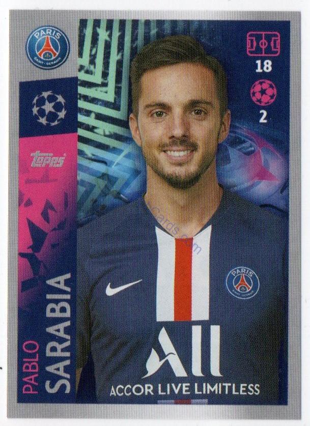 Pablo Sarabia 2019/20 Topps sticker #374