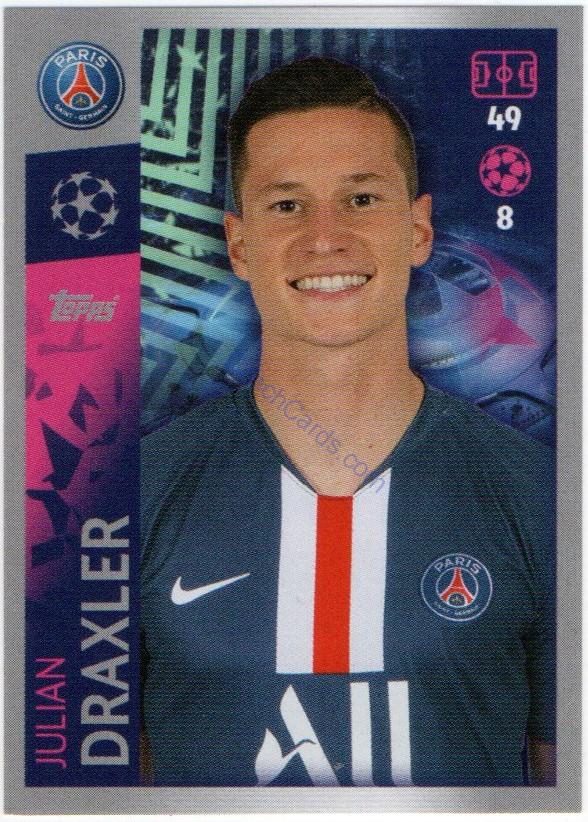 Julian Draxler 2019/20 Topps sticker #379