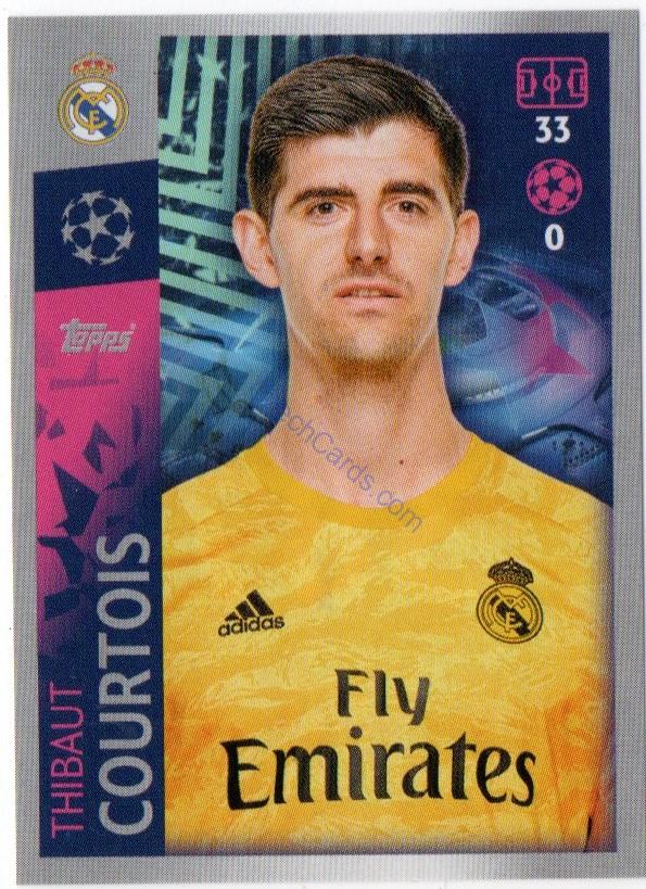 Thibaut Courtois 2019/20 Topps sticker #387