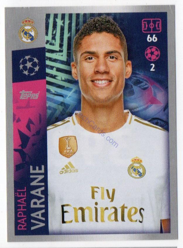 Raphaël Varane 2019/20 Topps sticker #392