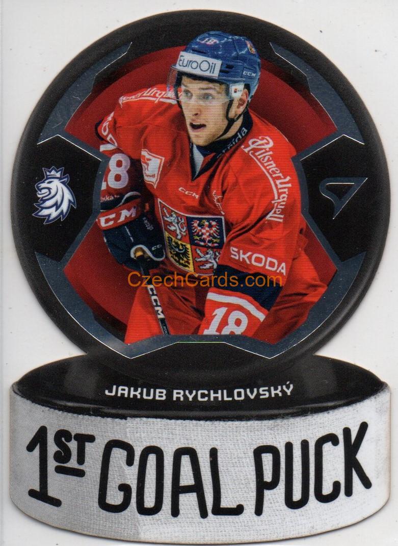 Jakub Rychlovský 2024 Sportzoo Hokejové Česko 1st Goal Puck #GP-15