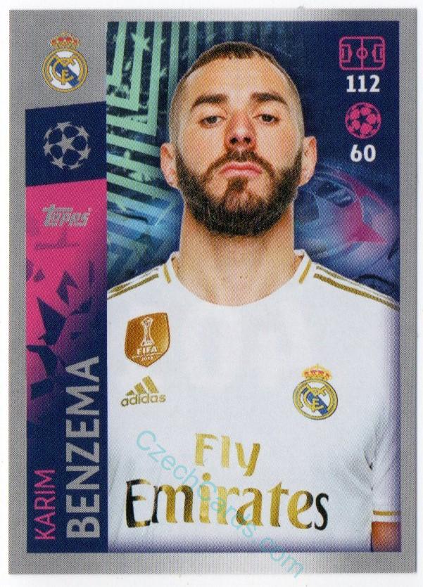 Karim Benzema 2019/20 Topps sticker #401