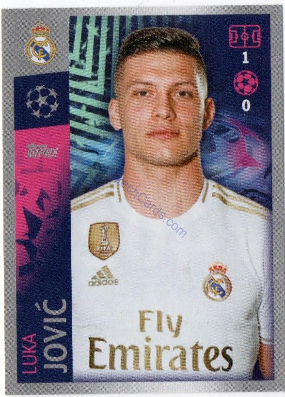 Luka Jović 2019/20 Topps sticker #402