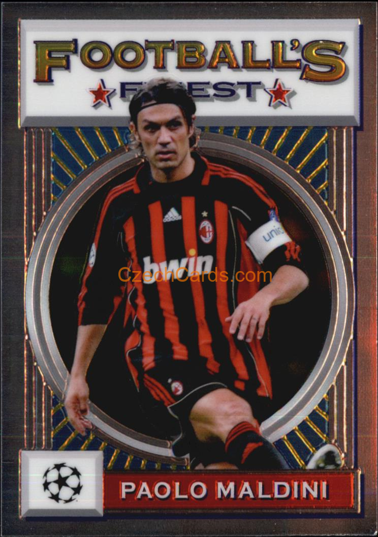 Paolo Maldini 2021/22 Topps Finest Flashbacks UEFA #3
