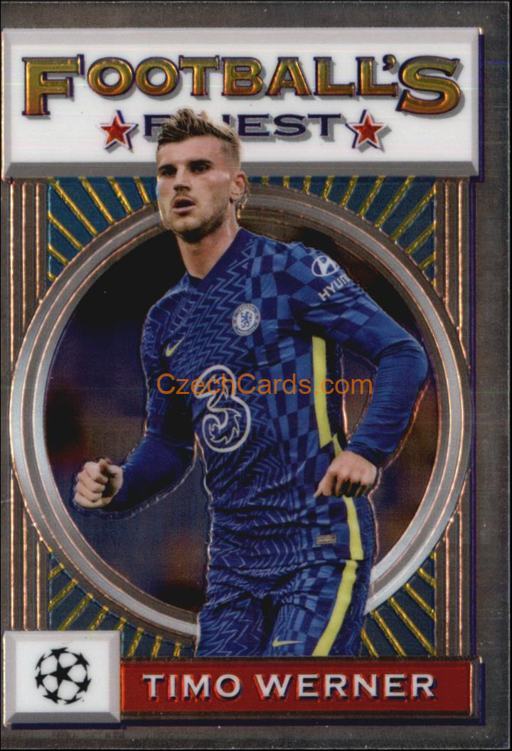 Timo Werner 2021/22 Topps Finest Flashbacks UEFA #6