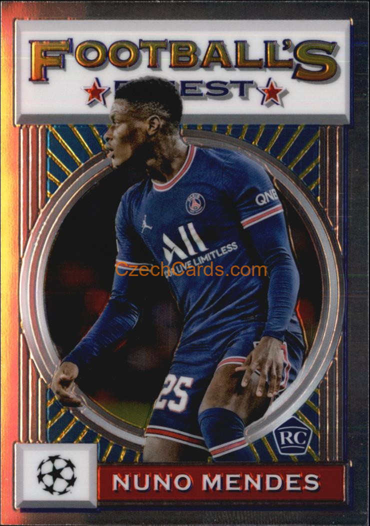Nuno Mendes 2021/22 Topps Finest Flashbacks UEFA #14 RC